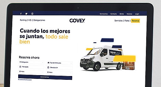 alquilar una furgoneta en 3 pasos en Covey