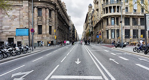 Los barceloneses no usan el coche