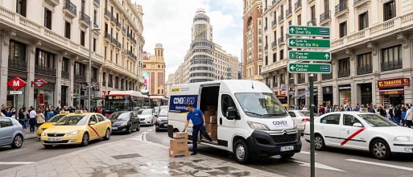Madrid es la peor ciudad de Europa para repartir mercancía