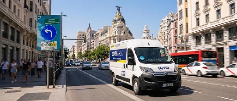 furgoneta etiqueta CERO en Madrid