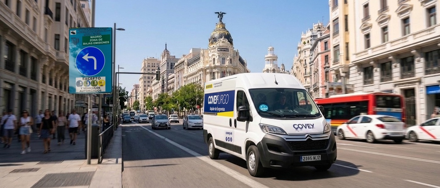 furgoneta etiqueta CERO en Madrid